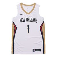 Nike NBA Sports Basketball Jersey SW Fan Edition 20 Season New Orleans Pelicans Zion 1 White CW3601-107