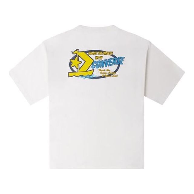 Converse Retro Sail Boat Graphic T-shirt 'White' 10025441-A02