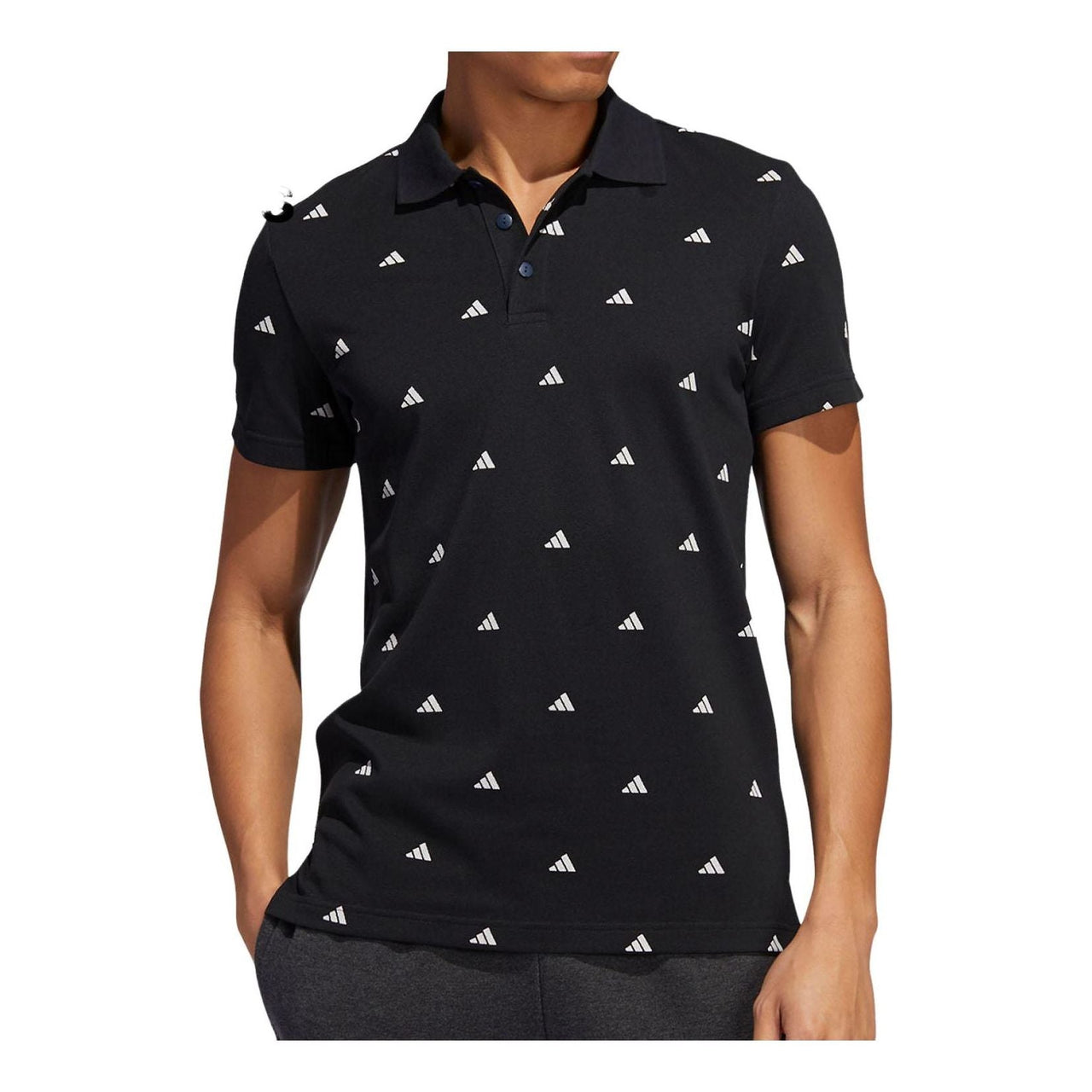 adidas Field Issue BP2 Polo Shirt 'Black White' HE7432