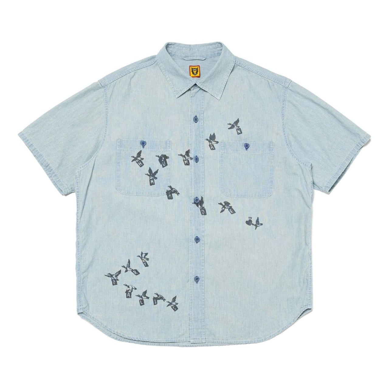 HUMAN MADE Chambray Shirt 'Blue' HM27SH019