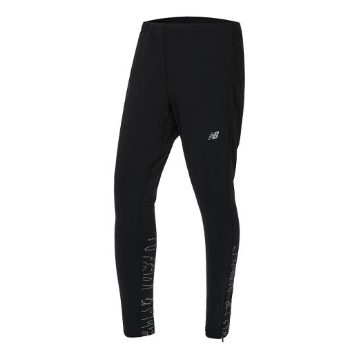 New Balance Logo Printed Accelerate Leggings 'Black' MP11230-CMO
