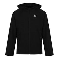 adidas originals MENS Casual Sport Hoodie Jacket Black DU8322