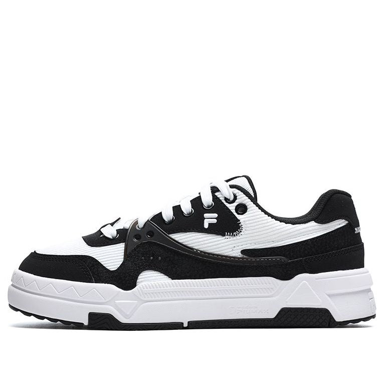(WMNS) FILA FUSION Bank Skate Shoes 'Black White' T12W242205FBW