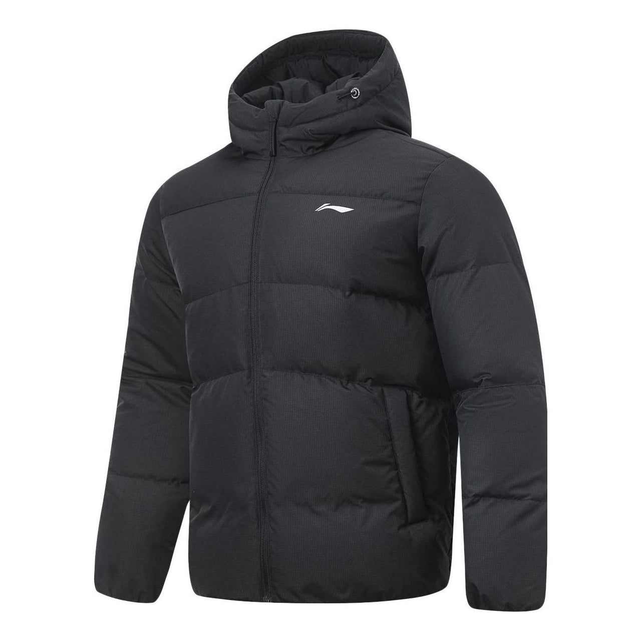 Li-Ning Logo Waterproof Down Jacket 'Black' AYMT061-1