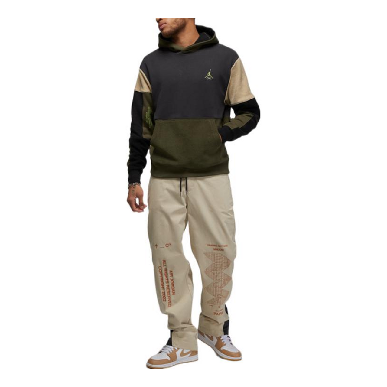 Air Jordan Flight Heritage Hoodie 'Green Off Noir' DV1596-045