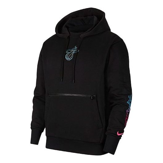 Nike Courtside Miami Heat Basketball Sports Printing Black CN1815-010