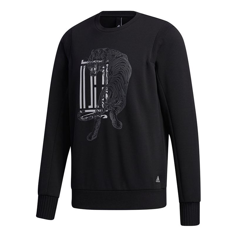 adidas Wuji Graphic Sweatshirt 'Black White' GF4040