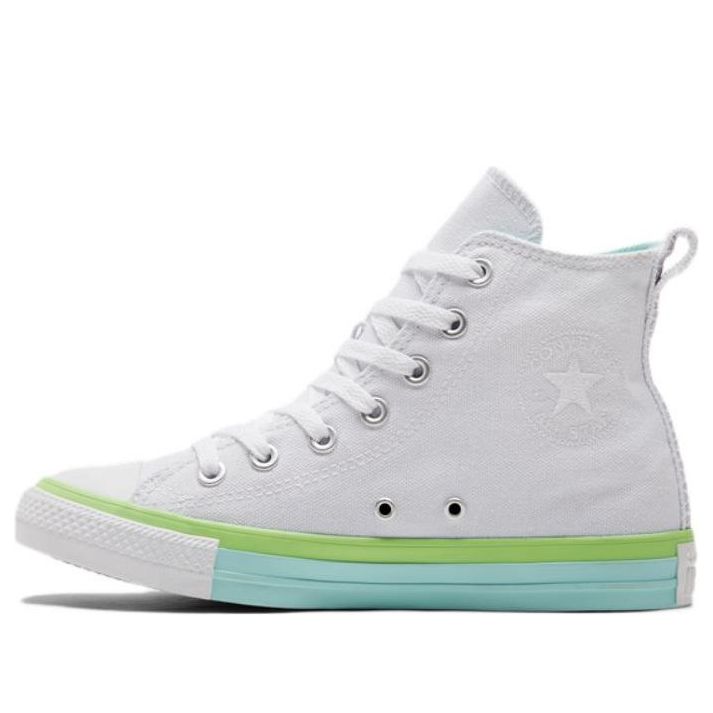 (WMNS) Converse Chuck Taylor All Star 'White Green' A00543C