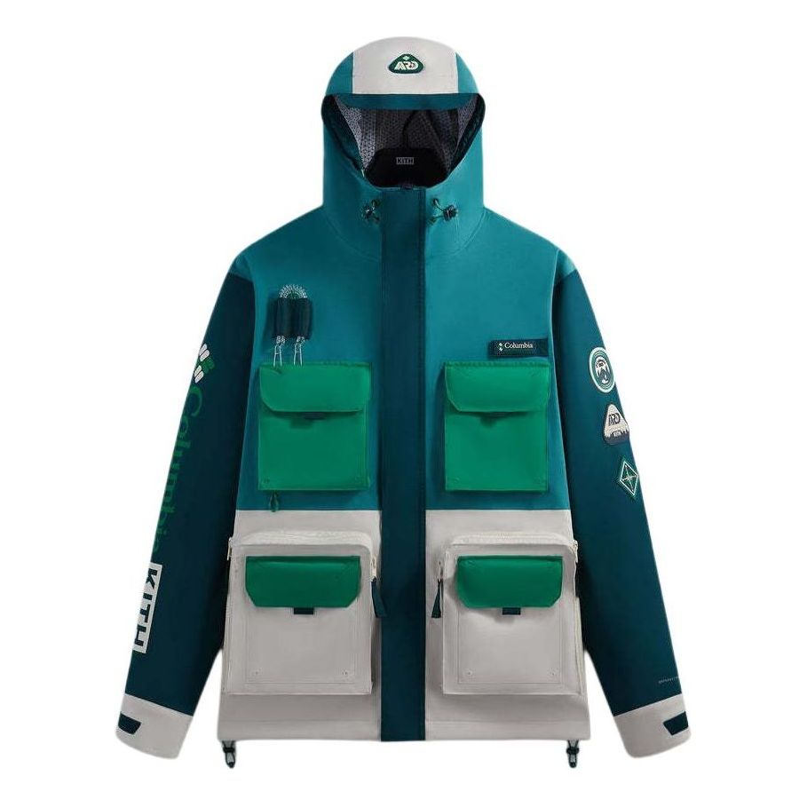 KITH x Columbia SS24 Wind Anorak 'Midnight Teal' 2103971-340