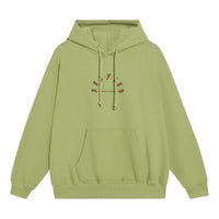 Li-Ning BadFive Cartoon Graphic Hoodie 'Moss Green' AWDT091-5