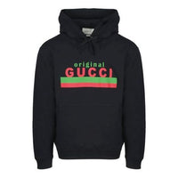 Gucci Logo Graphic Hoodie 'Black' 626989-XJCOR-1082