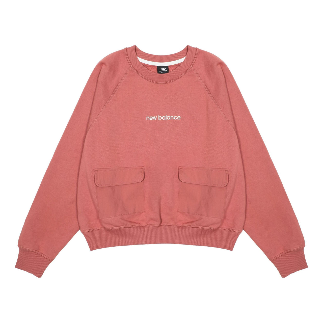 (WMNS) New Balance Casual Pocket Sweatshirt 'Rose Pink' AWT23320-MIN