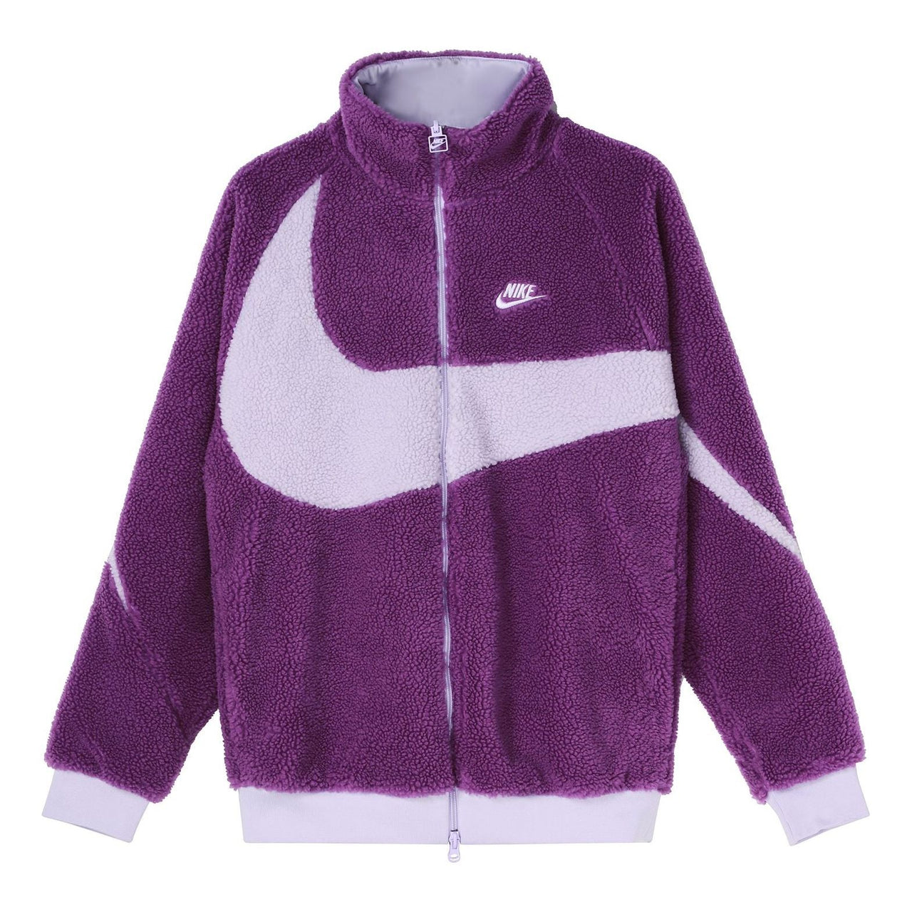 Nike Big Swoosh Reversible Boa Jacket (Asia Sizing) 'Purple' BQ6546-570
