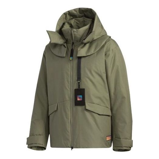 adidas originals Detachable Multiple Pockets Sports Stay Warm Down Jacket Green GT7285