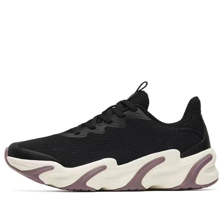 (WMNS) ANTA Nonstop Running 'Black Purple White' 122245523-4