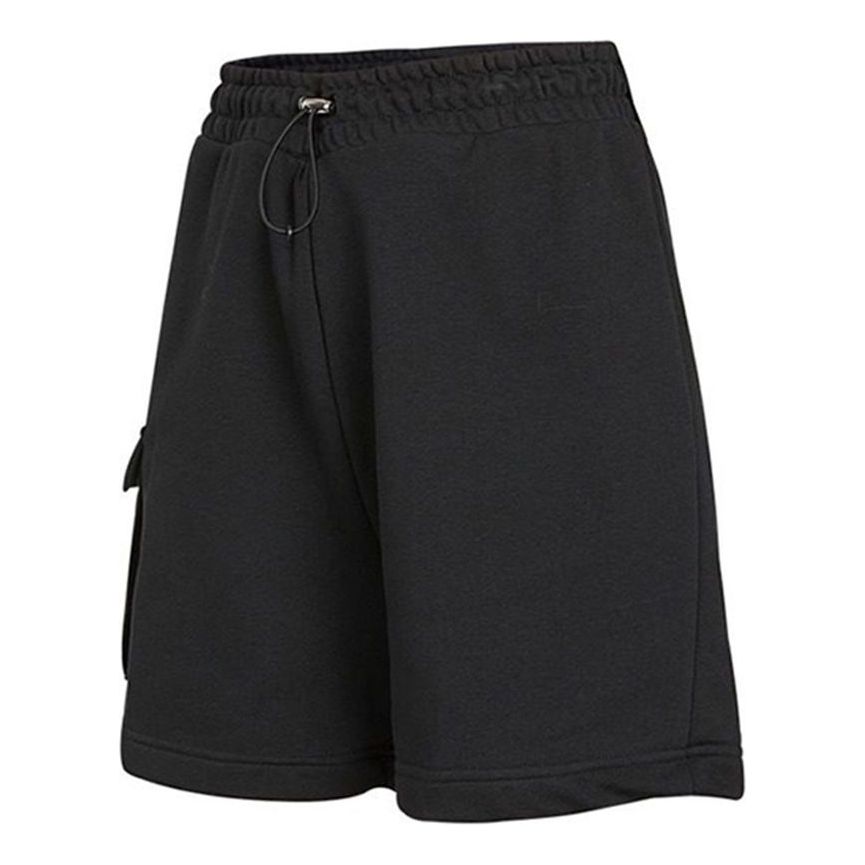 (WMNS) Nike Swsh Short Athleisure Casual Sports Breathable Drawstring Shorts Black DA3488-010