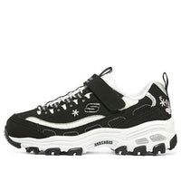 (GS) Skechers D'Lites 'White Black' 302540L-BKW