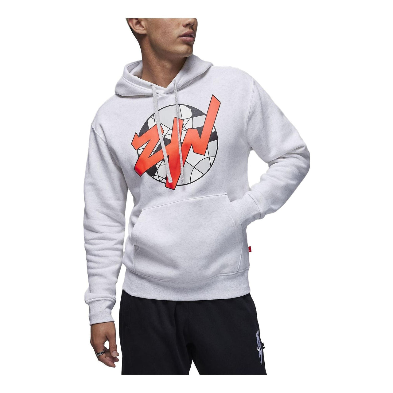 Air Jordan Zion Fleece Pullover Hoodie 'Light Grey' FD2391-051