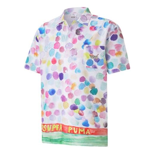 PUMA x KidSuper Studios All Over Print T-Shirt 'White Red Blue' 598953-02