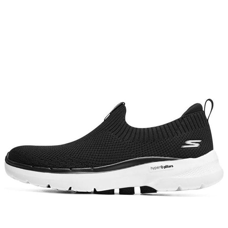 (WMNS) Skechers Go Walk 6 'Black White' 124557-BKW