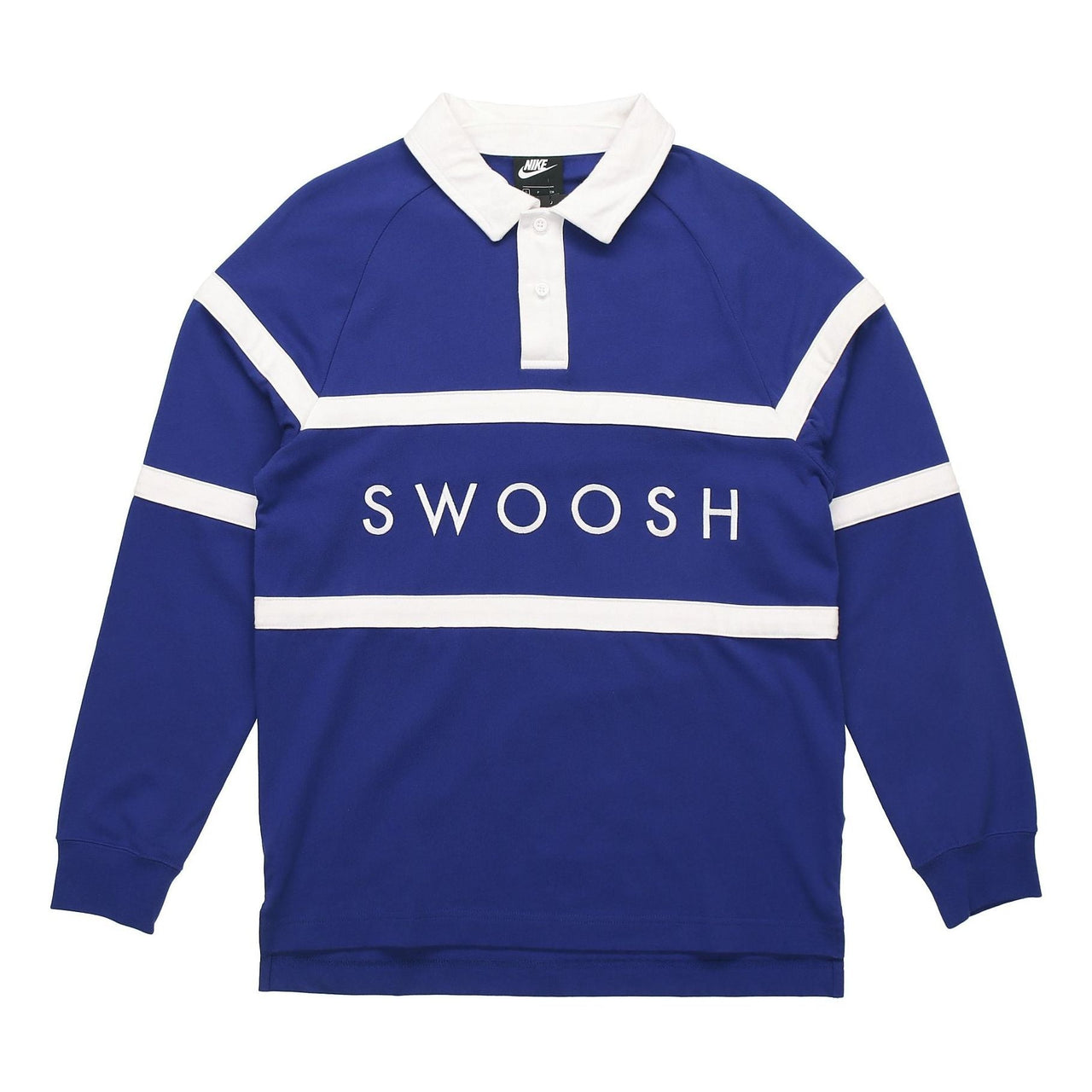 Nike As Sportswear Swoosh Rugby Polo 'Blue' CV0170-455