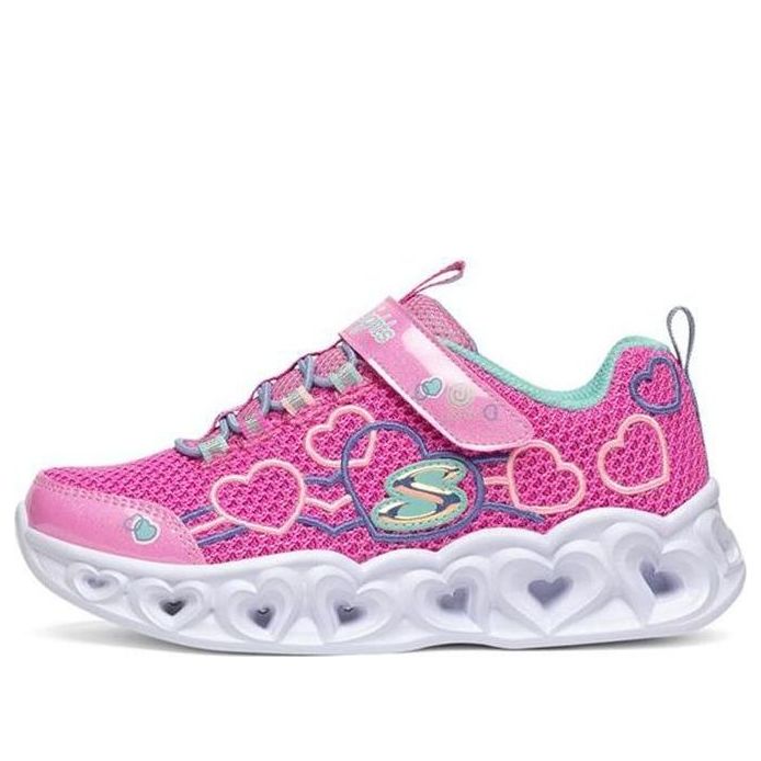 (GS) Skechers Heart Lights 'Pink' 302080L-PKMT