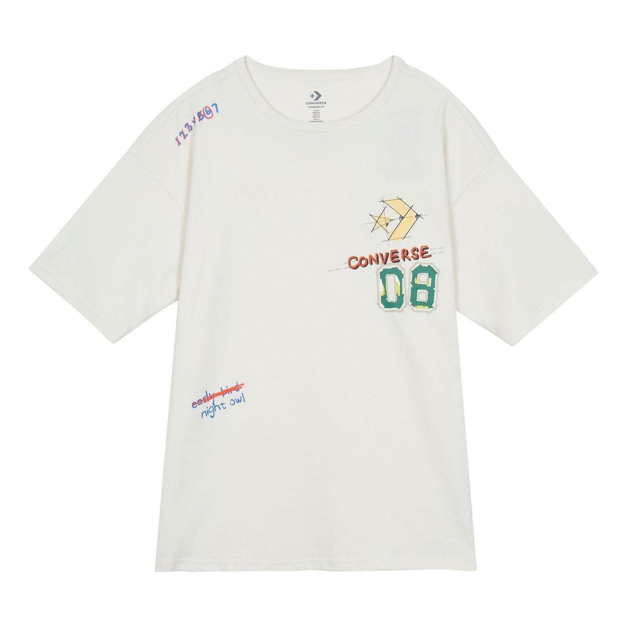 Converse Put-a-Smile-On-Your-Face Logo T-Shirt 'White' 10024879-A01