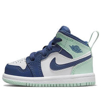 (TD) Air Jordan 1 Mid 'Blue Mint' 640735-413