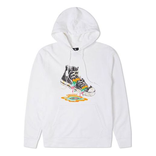 Converse Shoes Printing Fleece Lined White 10022937-A01