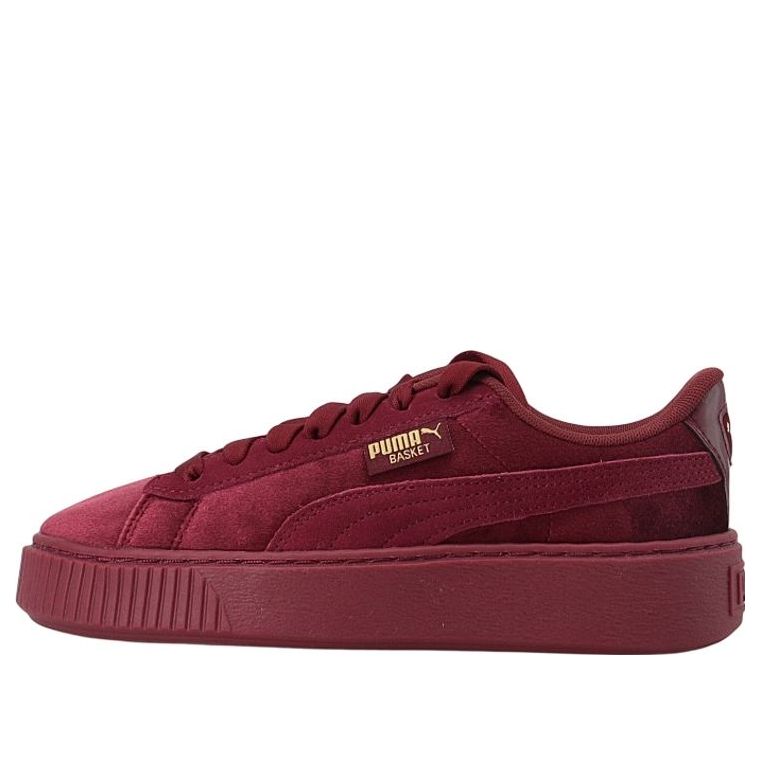 (WMNS) PUMA Platform Velvet Purple Low-Top Sneakers Purple 373935-04