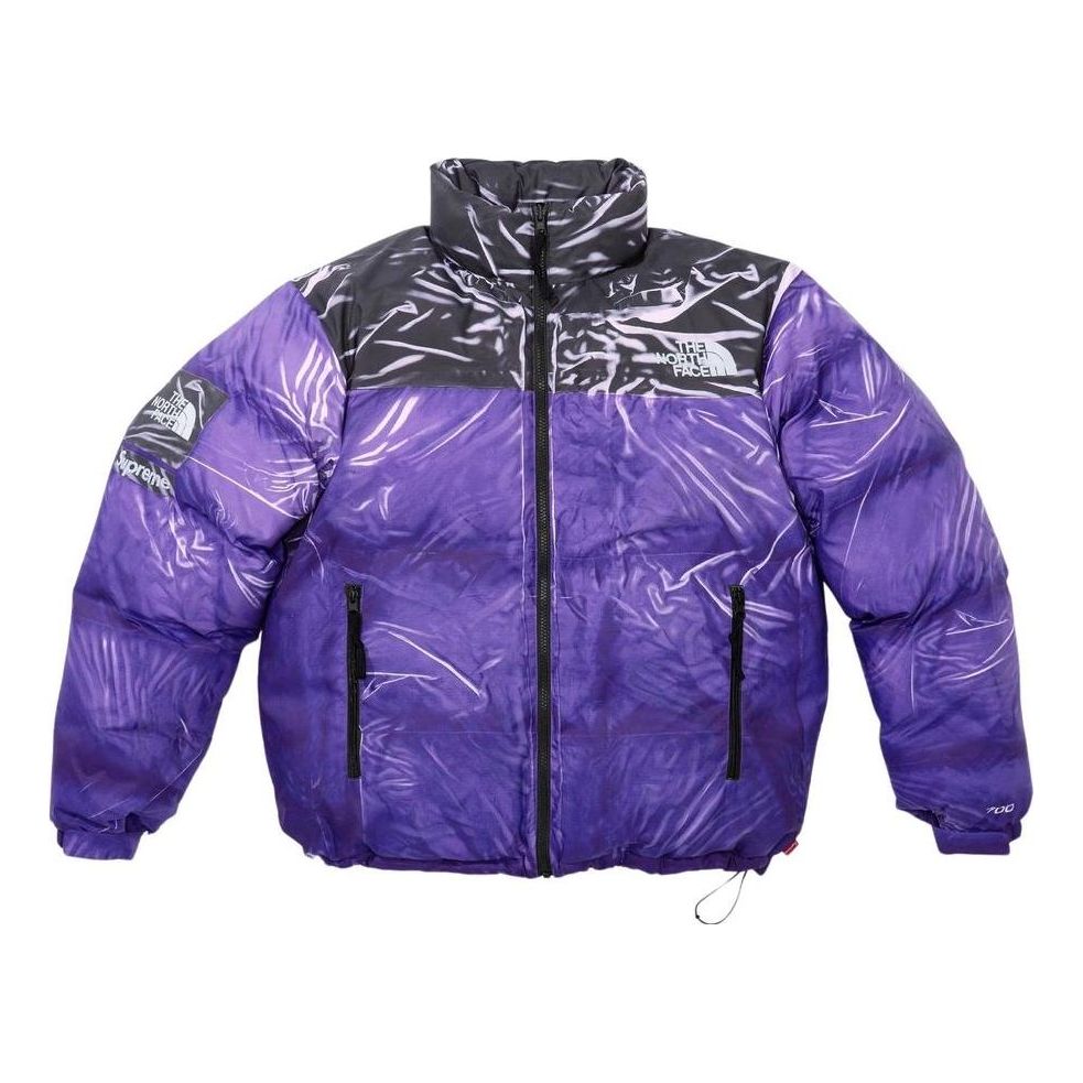Supreme x The North Face Printed Nuptse Jacket 'Purple Black' SUP-SS23-077