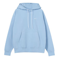 Men's Nike Logo Embroidered Solid Color Fleece Lined Blue DA0316-436