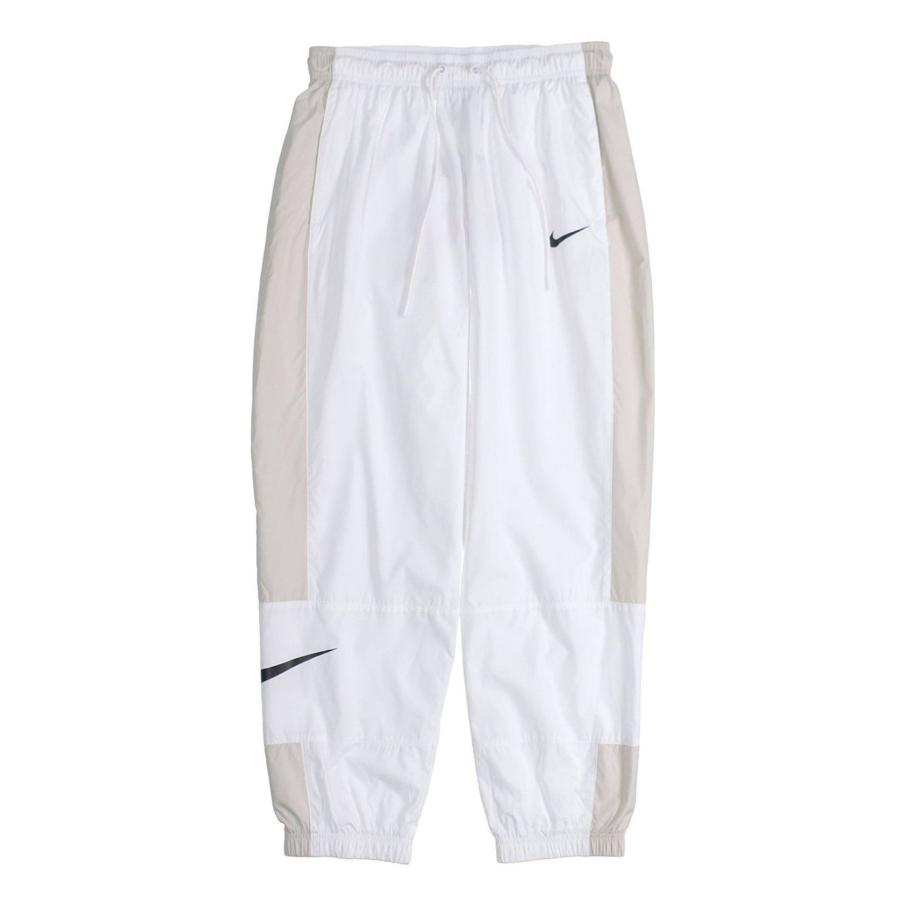 (WMNS) Nike Nsw Stmnt Wvns Pant Running Training Colorblock Knit Sports Pants/Trousers/Joggers Autumn White DC0041-100