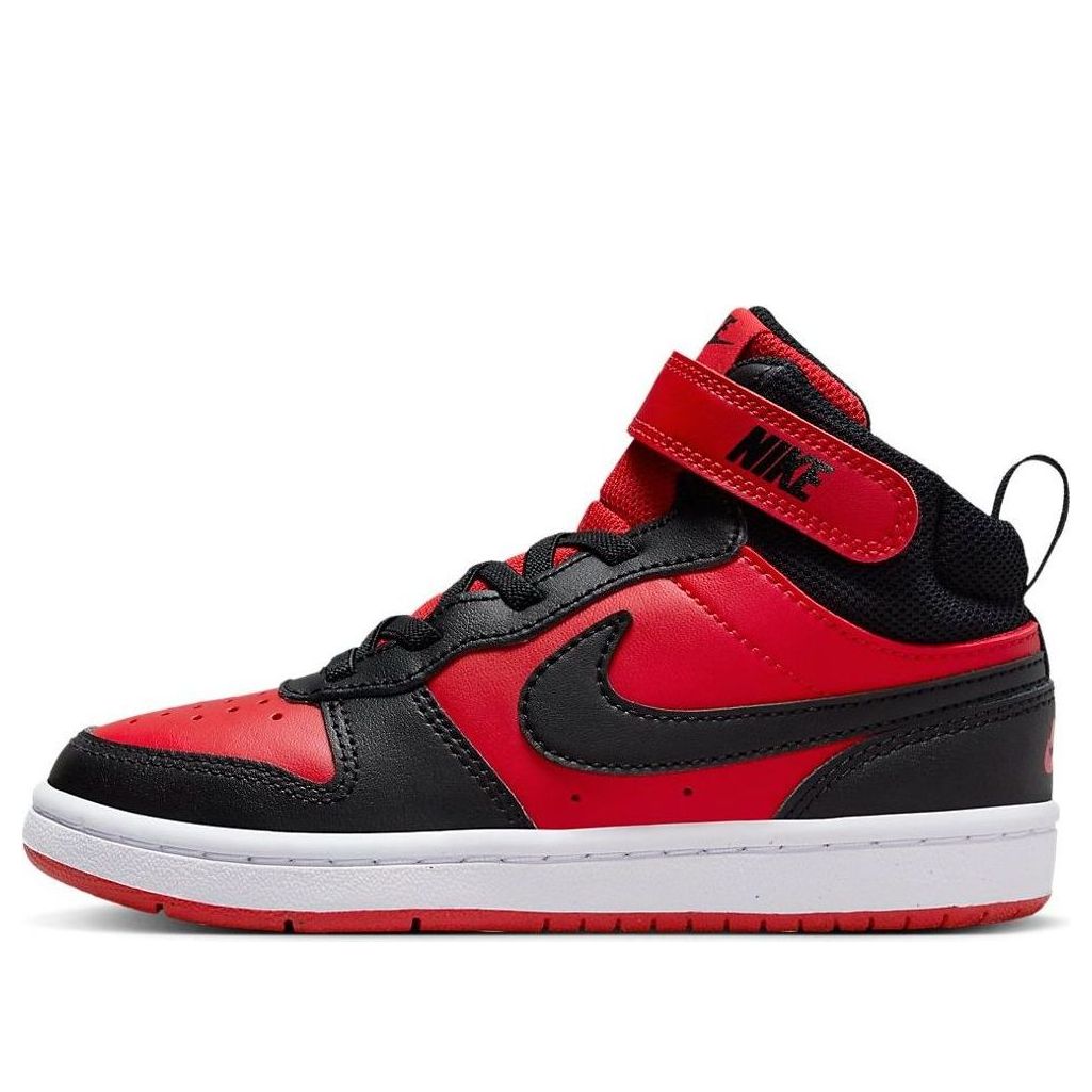(PS) Nike Court Borough Mid 'Black University Red' CD7783-602