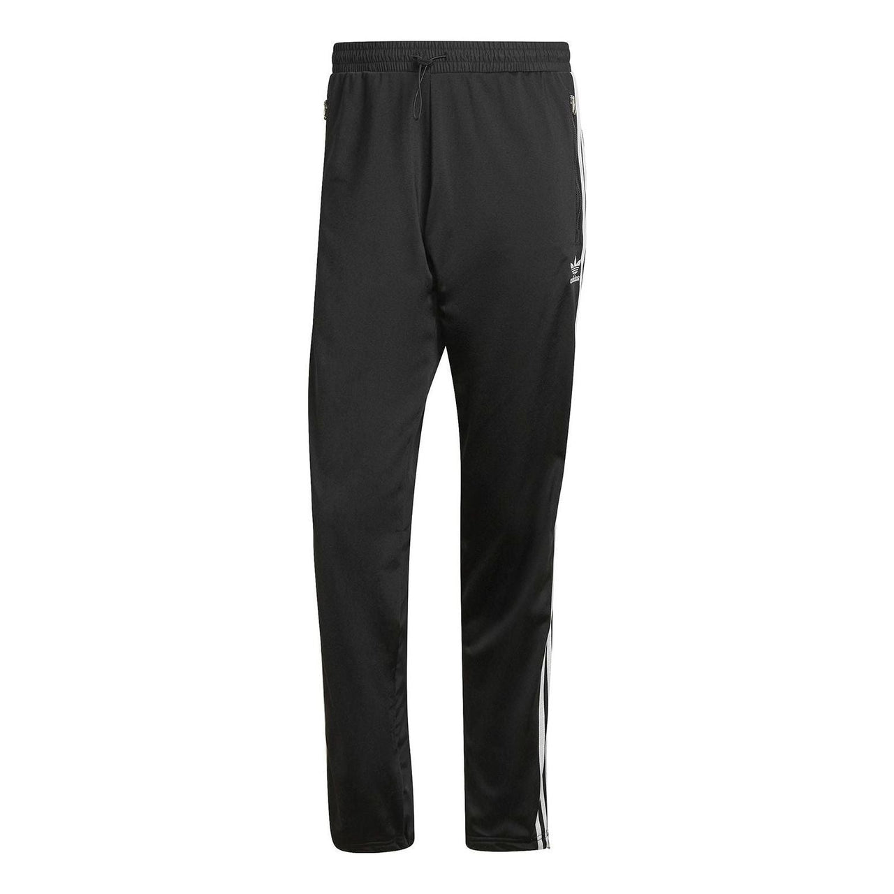 Men's adidas originals Printing Logo Solid Color Stripe Sports Pants/Trousers/Joggers Black HC1957