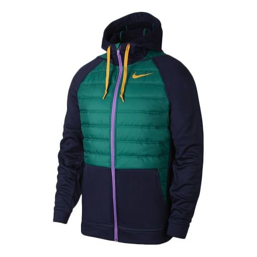 Nike Therma FZ Winterized Trainer Jacket For Men Blue/Green BV6299-498