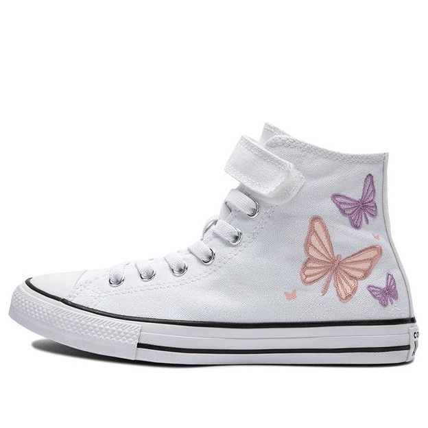 (PS) Converse Chuck Taylor All Star Easy-On Butterflies 'White Pink Phase Grape Fizz' A07424C