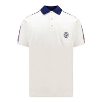 Gucci Interlocking G Stripe Detailing Polo Shirt 'White' 753078-XJFTN-9733