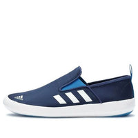 adidas B Slip-on DLX Cozy Breathable Outdoor Sports Blue AQ5201