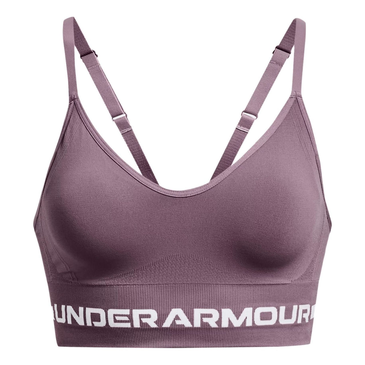 (WMNS) Under Armour Seamless Low Long Bra 'Purple' 1357719-500