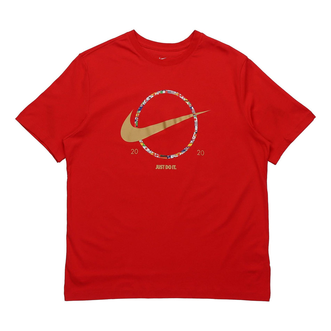 Nike Sportswear Logo Printed Short Sleeve TEE Men Red CT6872-657