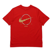 Nike Sportswear Logo Printed Short Sleeve TEE Men Red CT6872-657