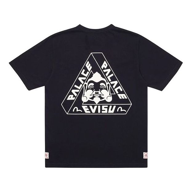 PALACE x EVISU PALACE Evisu Chest Logo Short Sleeve Unisex Black PAL-SS20-007
