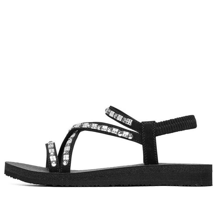 (WMNS) Skechers Meditation 'Black' 119144-BLK