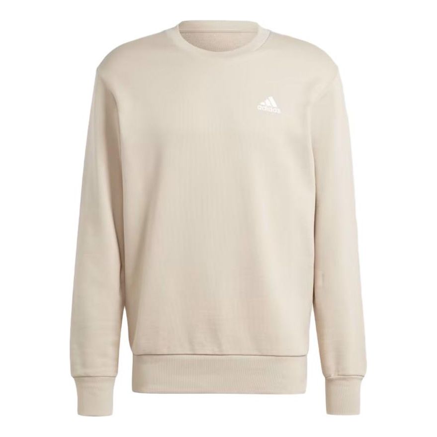 adidas Logo French Terry Sweatshirts 'Beige' IJ6106