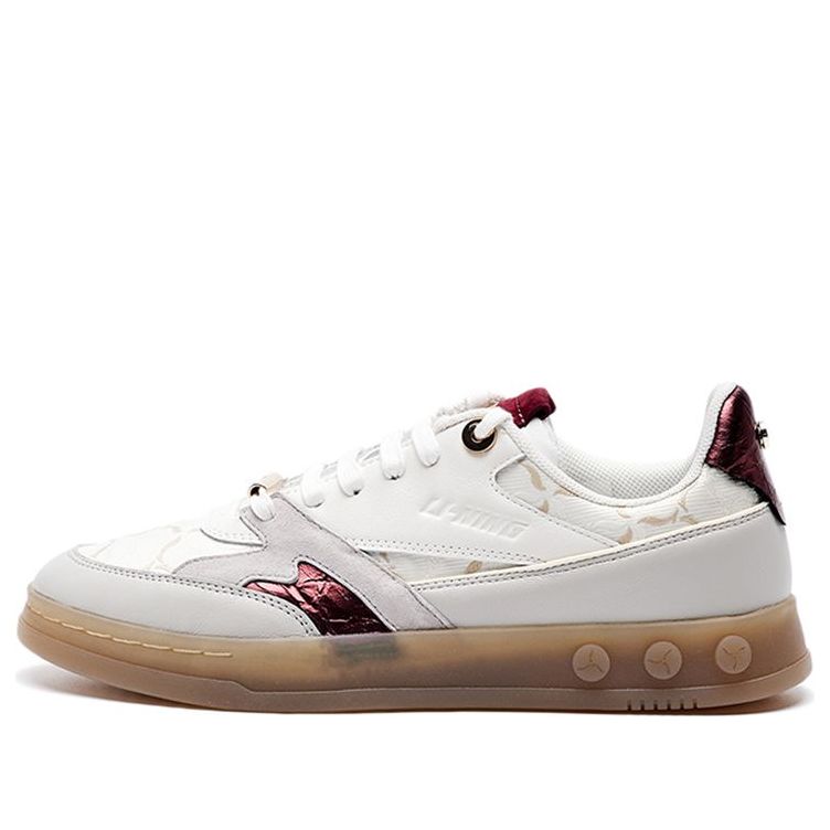 (WMNS) Li-Ning 1990 'White Red Tan' ALFR124-4