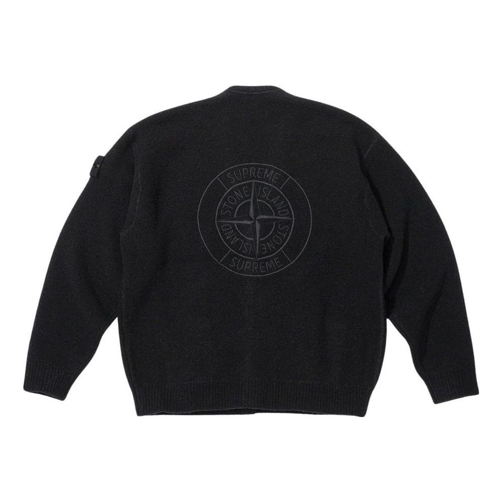 Supreme x STONE ISLAND FW23 Week10 Boucle Cardigan Jacket 'Black' SUP-FW23-172