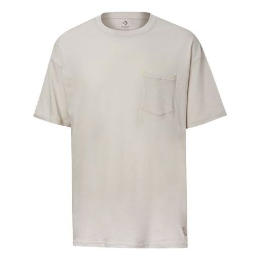 Converse Renew Oversized Crew Neck Pocket T-Shirt 'Beige' 10020016-A03