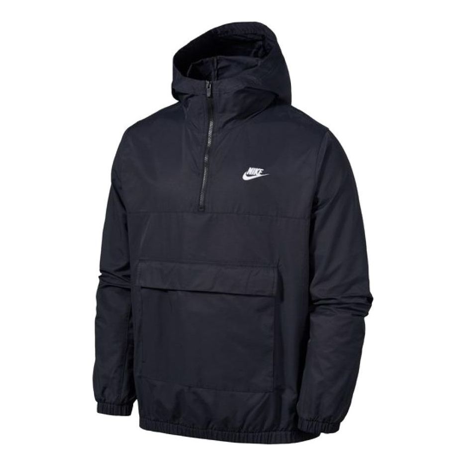 Nike Essential Woven Hoodie Anorak Jacket 'Black' DA0012-010