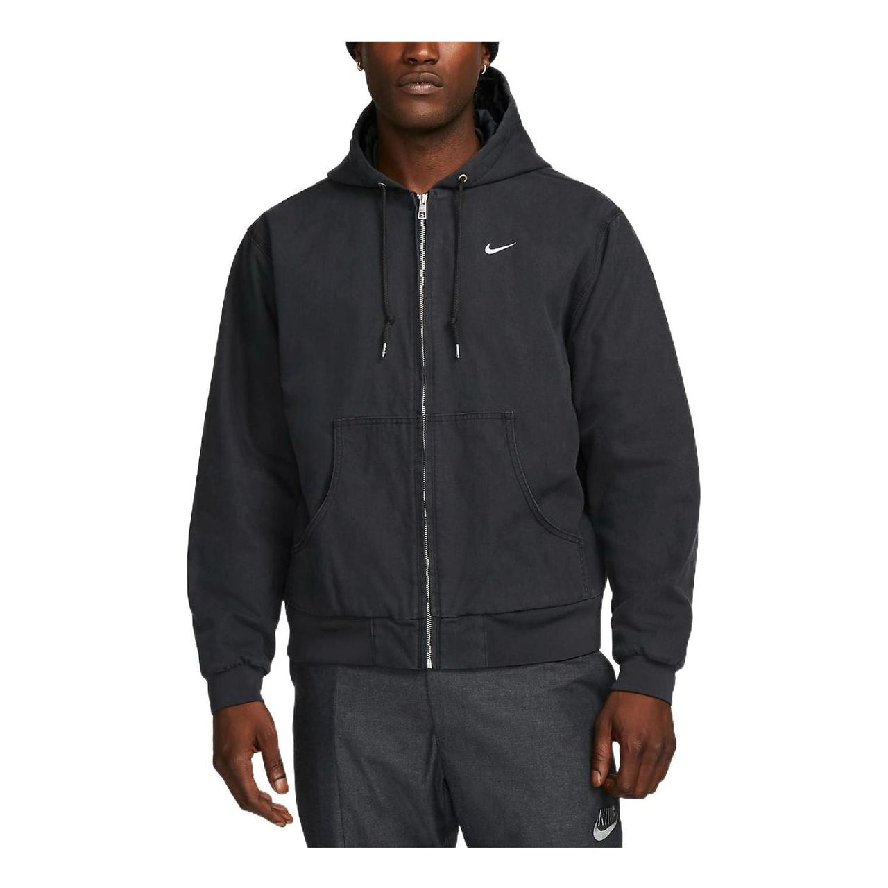 Nike long sleeves zipped hooded jacket 'Black' DQ5173-045